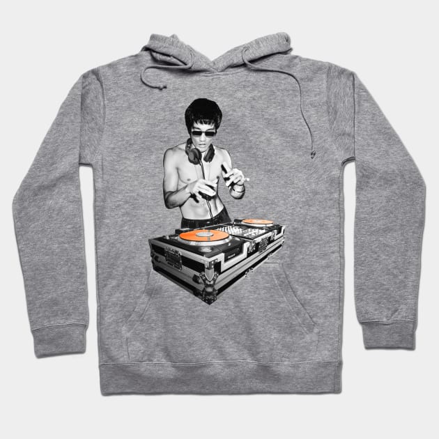 Dj Bruce Lee Movie Enthusiasts Recordings Hoodie by jonathanptk